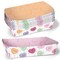Big Dot of Happiness Valentine Hearts Paper Food Trays, Disposable Food Boats for Pastel Galentine's & Valentine's Double-Sided Meal Holders - 12 Ct